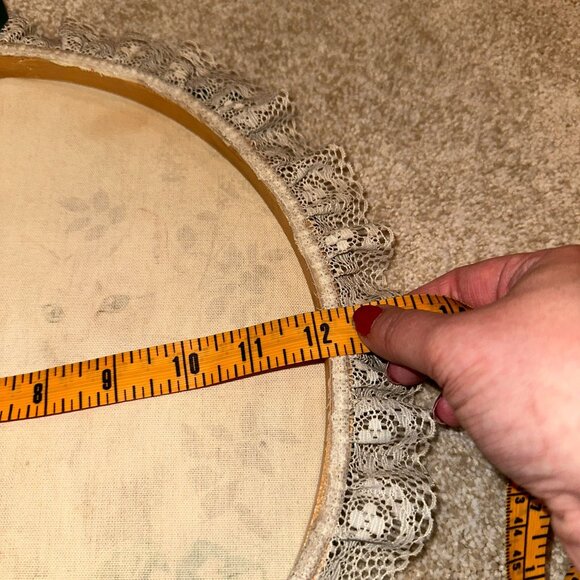 Vtg 80s Cat Art Embroidery Hoop Lace Shabby Cottage Core Set 2 12" Wall Hangings - Picture 2 of 5